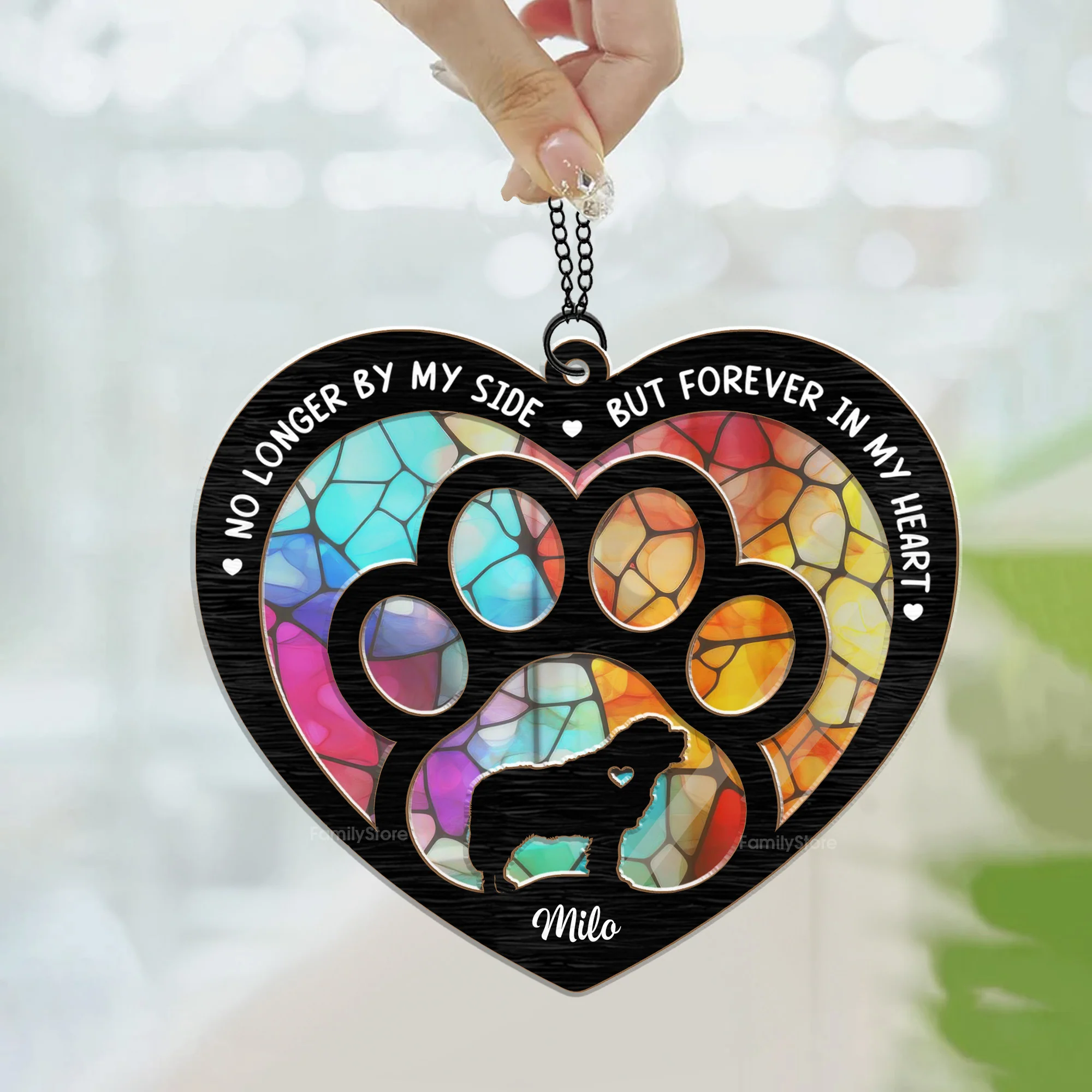 If Love Could Have Saved You You Would've Lived Forever - Memorial Gift For Pet Lovers - Personalized Window Hanging Window Hanging Suncatcher Ornament - CLP05 NA94 - Image 2