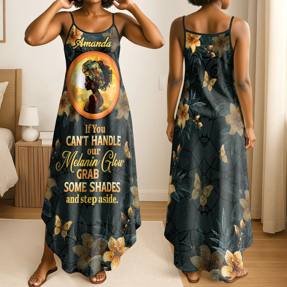If You Can't Handle My Melanin Glow - Personalized Maxi Dress - Gift For Women HD95