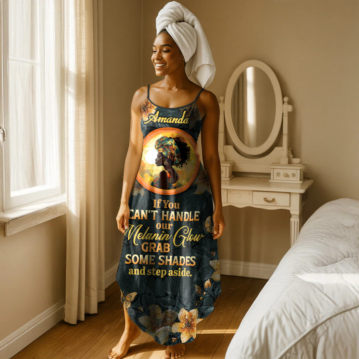 If You Can't Handle My Melanin Glow - Personalized Maxi Dress - Gift For Women HD95 - Image 5