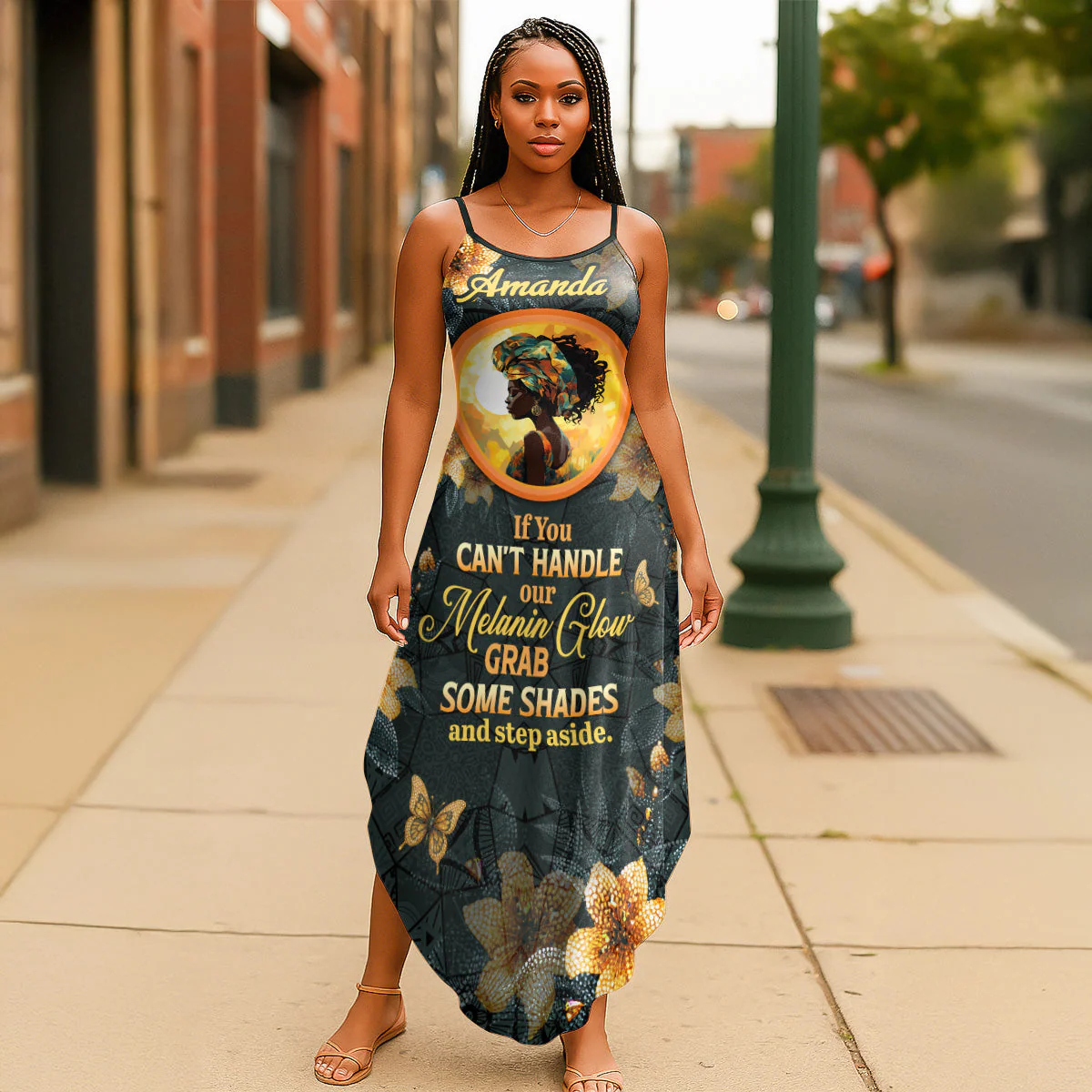If You Can't Handle My Melanin Glow - Personalized Maxi Dress - Gift For Women HD95 - Image 6