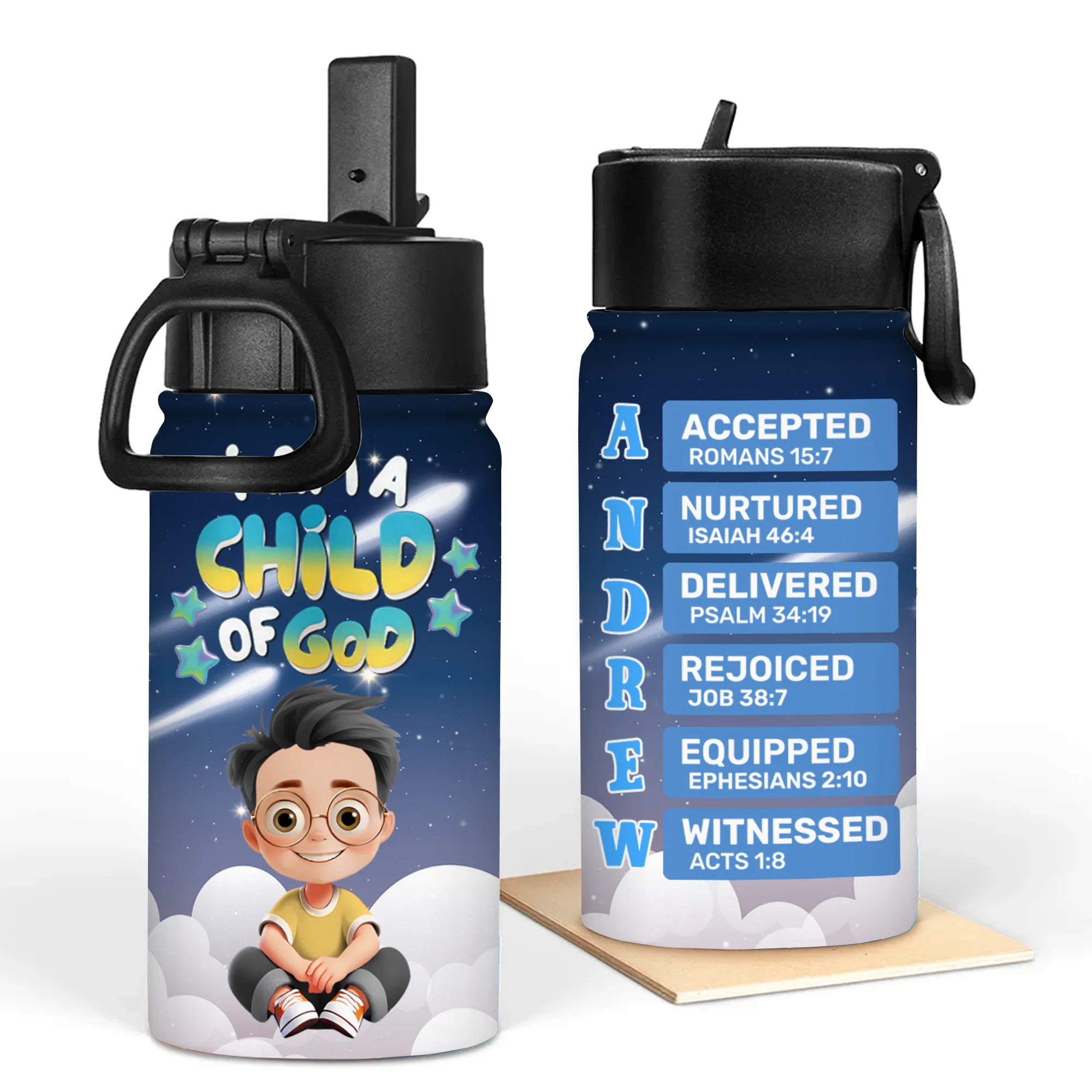 I'm A Child Of God - Personalized Kid Bottle - Gift For Kids, Back To School | GR29 TD118