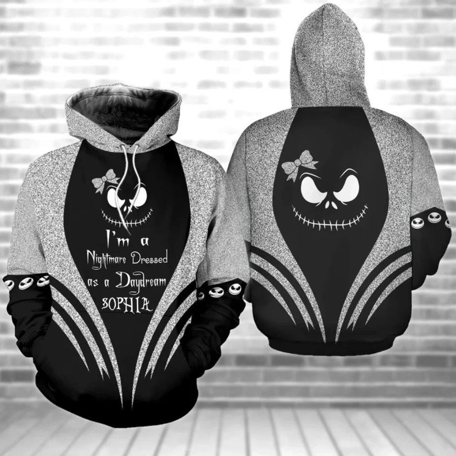 I'm A Nightmare Dressed As A Daydream (Ver 1) - Personalized Hoodie And Leggings - Halloween & Christmas Gift For Spooky Fan HH01 - Image 2