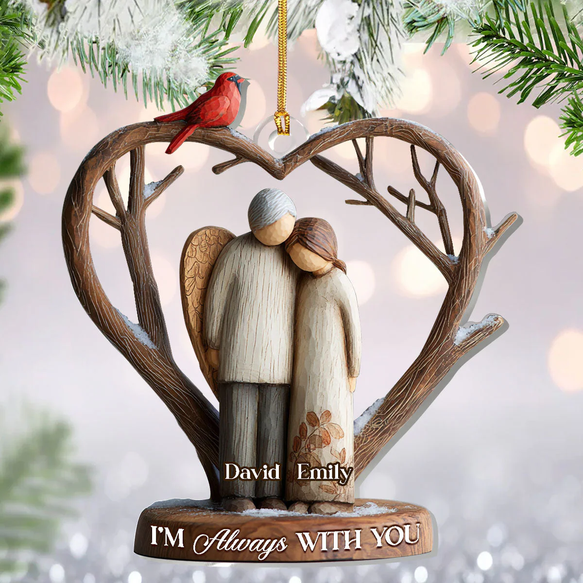 I'm Always With You | Personalized 1-Layer Acrylic Ornament