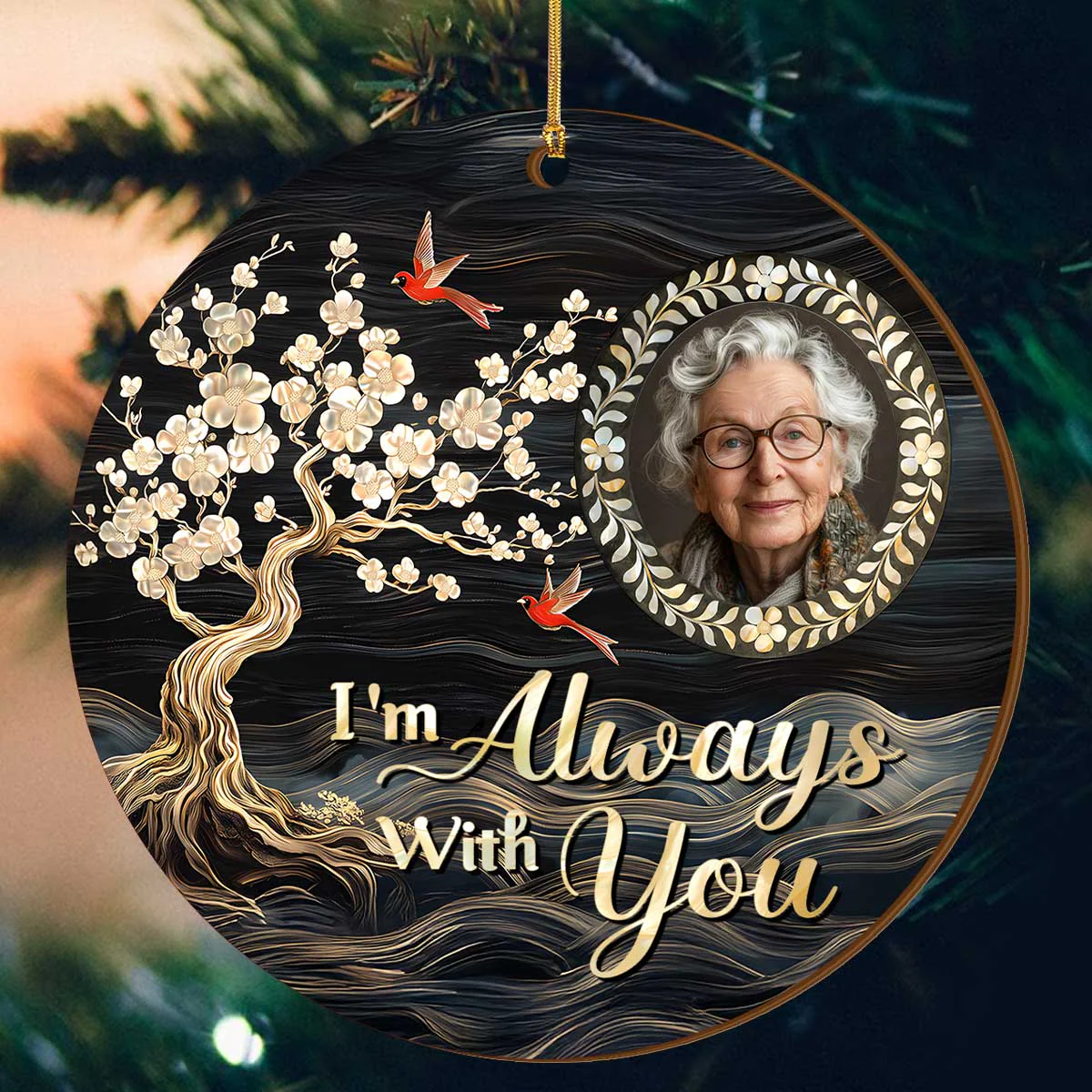 I'm Always With You - Personalized Acrylic Ornament HL128 - Image 4