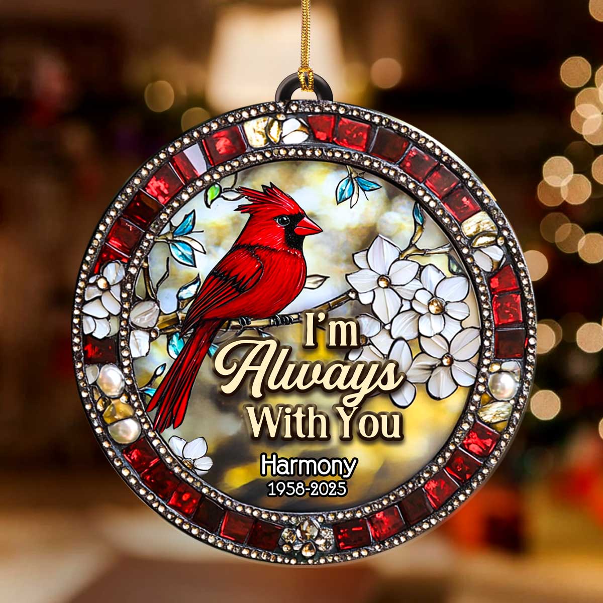 I'm Always With You - Personalized Acrylic Ornament TD118 - Image 2