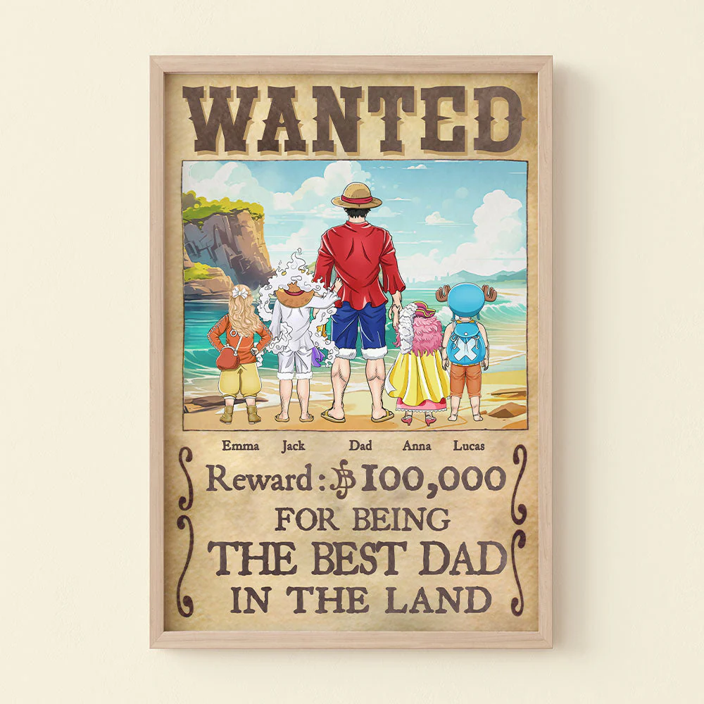 I'm Being The Best Dad In The Land - Personalized Poster Canvas - Gift For Dad, Father's Day | CL11 NA94