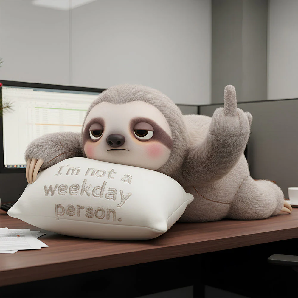 I'm Not A Weekday Person - Personalized Custom Shape Pillow - Gift For Coworkers NL122 - Image 3