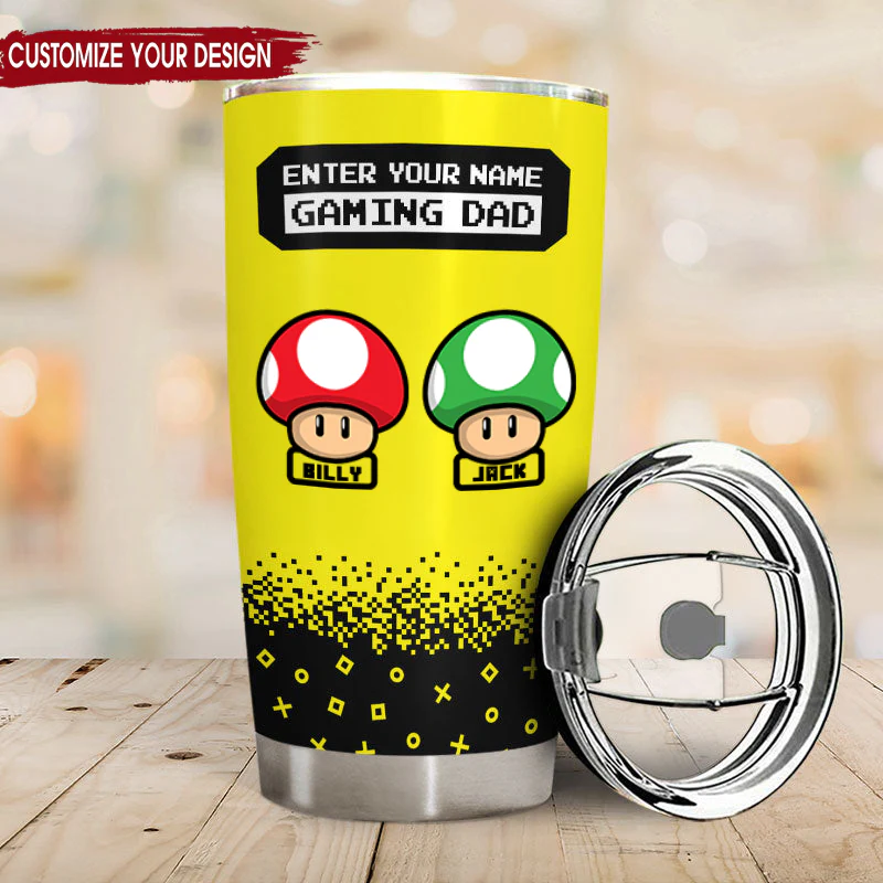 I'm Raising My Gaming Buddy - Gift For Đad, Father's Day - Personalized Tumbler - Image 2