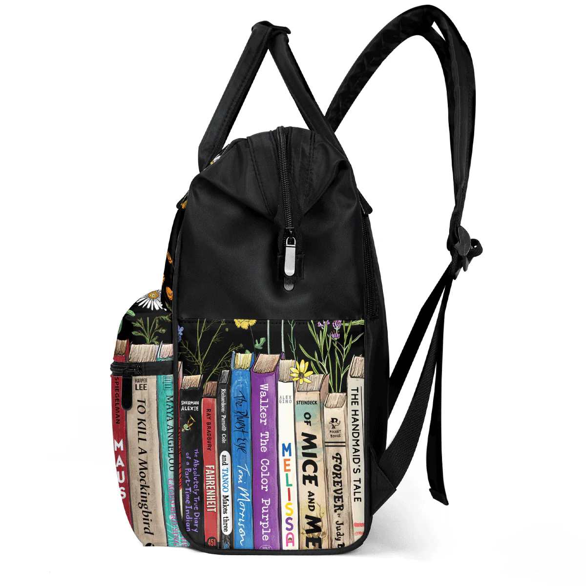 I'm With The Banned - Personalized Duckbilled Backpack - Gift For Book Lover, Reader | HH01 - Image 2