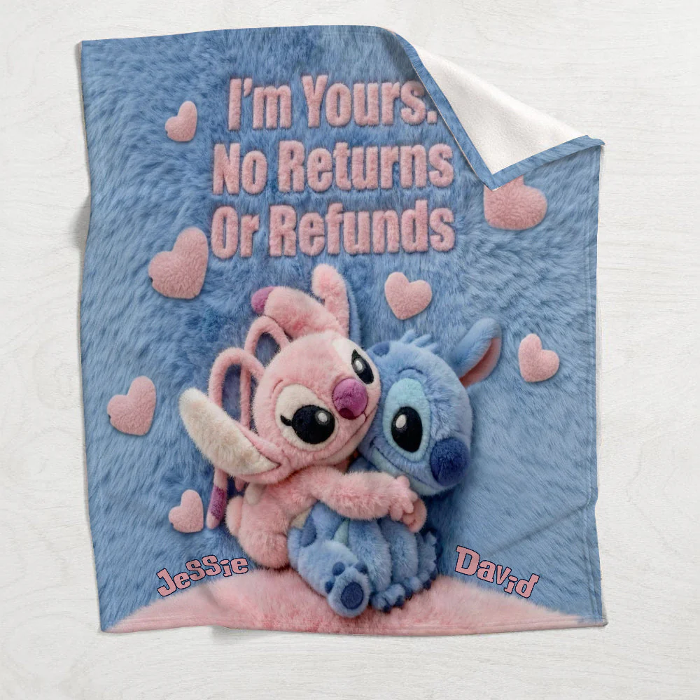 I'm Yours No Returns Or Refunds - Personalized Blanket - Gift For Couple, Christmas, Valentine HH01 - Image 4