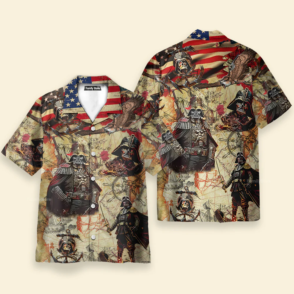 Independence Day Starwars The Anchor Drops - Hawaiian Shirt - Image 2