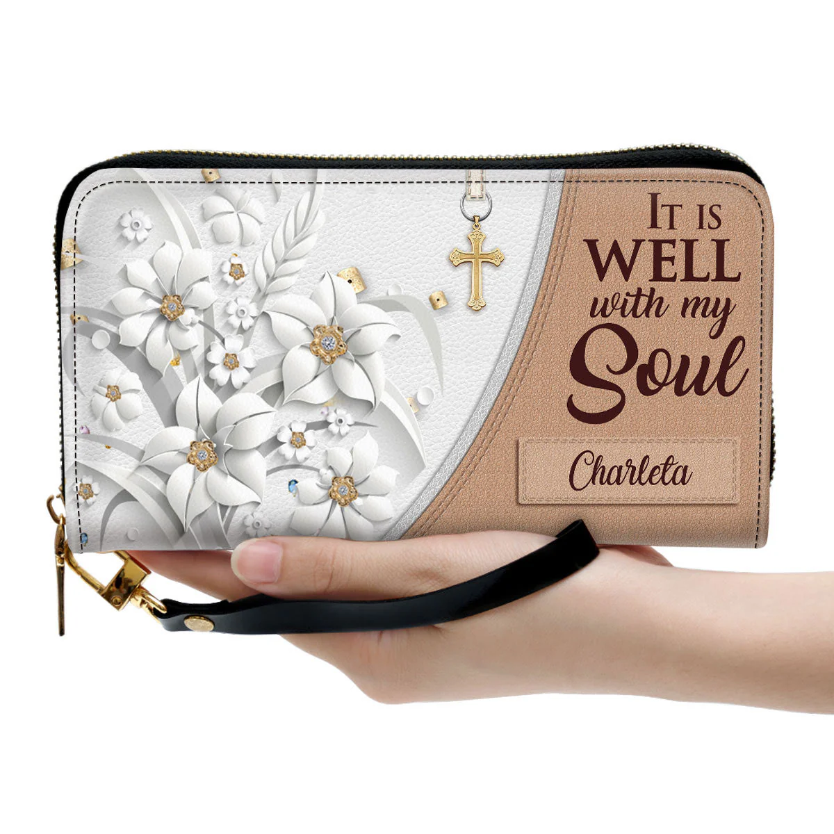 It Is Well With My Soul - Thoughtful Gift For Christians - Personalized Leather Long Wallets - AT4080720 - Image 4