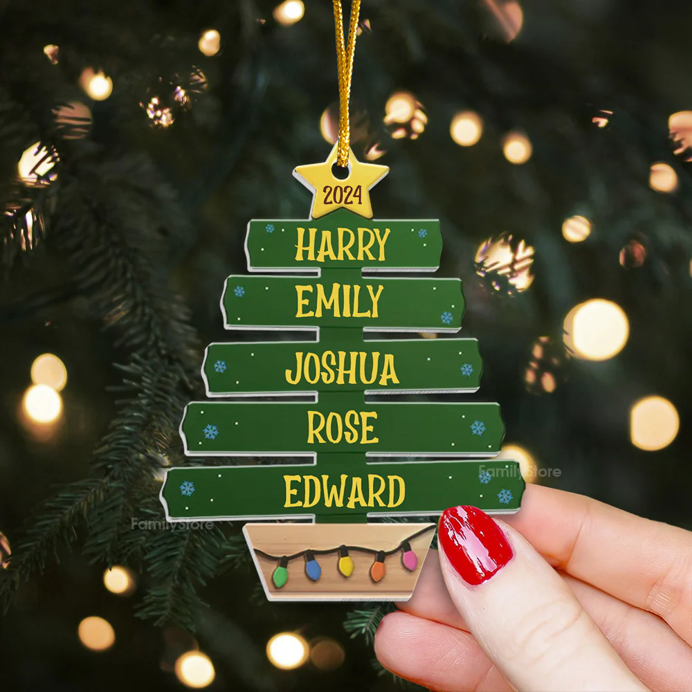 It’s Feeling A Lot Like Christmas - Gift For Family - Personalized Acrylic Ornament - NA94 - Image 2