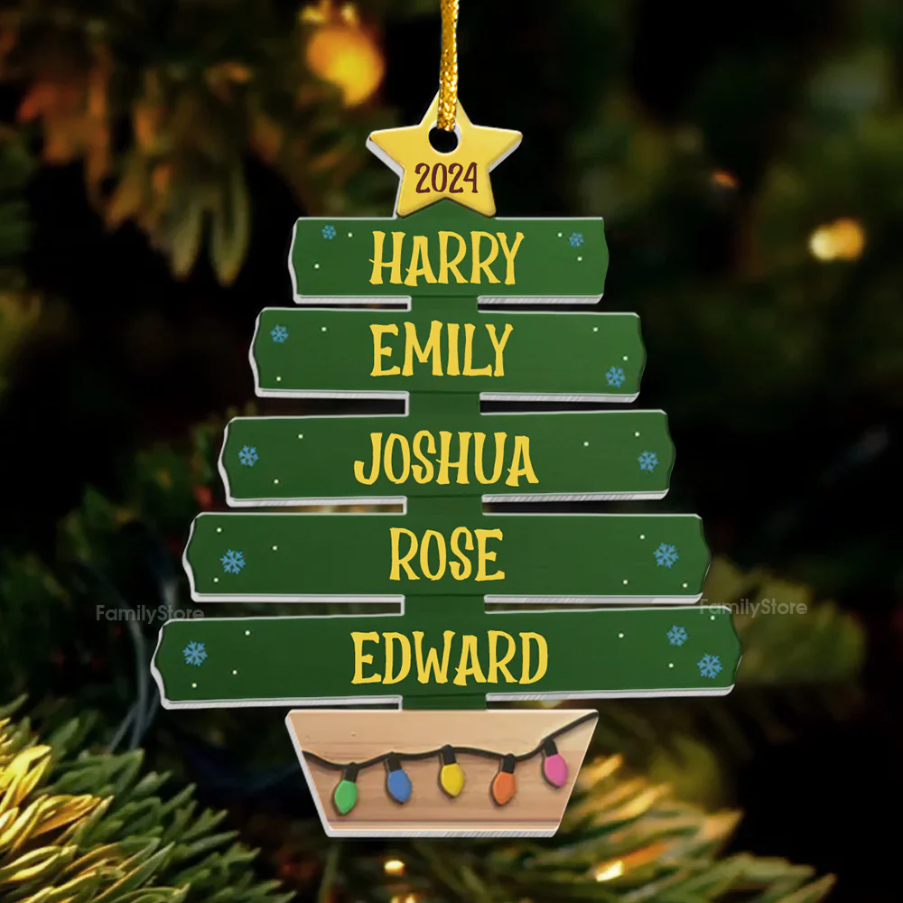 It’s Feeling A Lot Like Christmas - Gift For Family - Personalized Acrylic Ornament - NA94 - Image 3