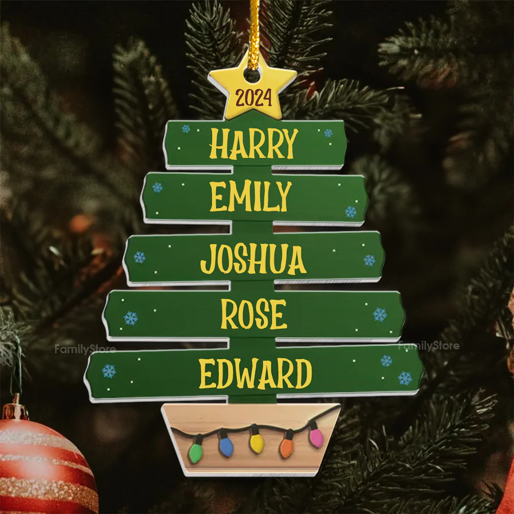 It’s Feeling A Lot Like Christmas - Gift For Family - Personalized Acrylic Ornament - NA94 - Image 4