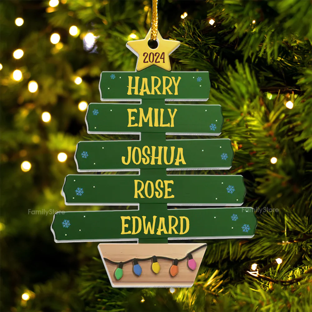It’s Feeling A Lot Like Christmas - Gift For Family - Personalized Acrylic Ornament - NA94 - Image 5