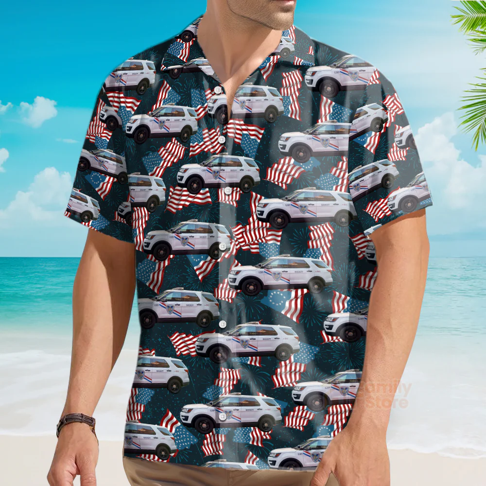 Jefferson Parish Sheriff Office, 4Th Of July Hawaiian Shirt - Image 4