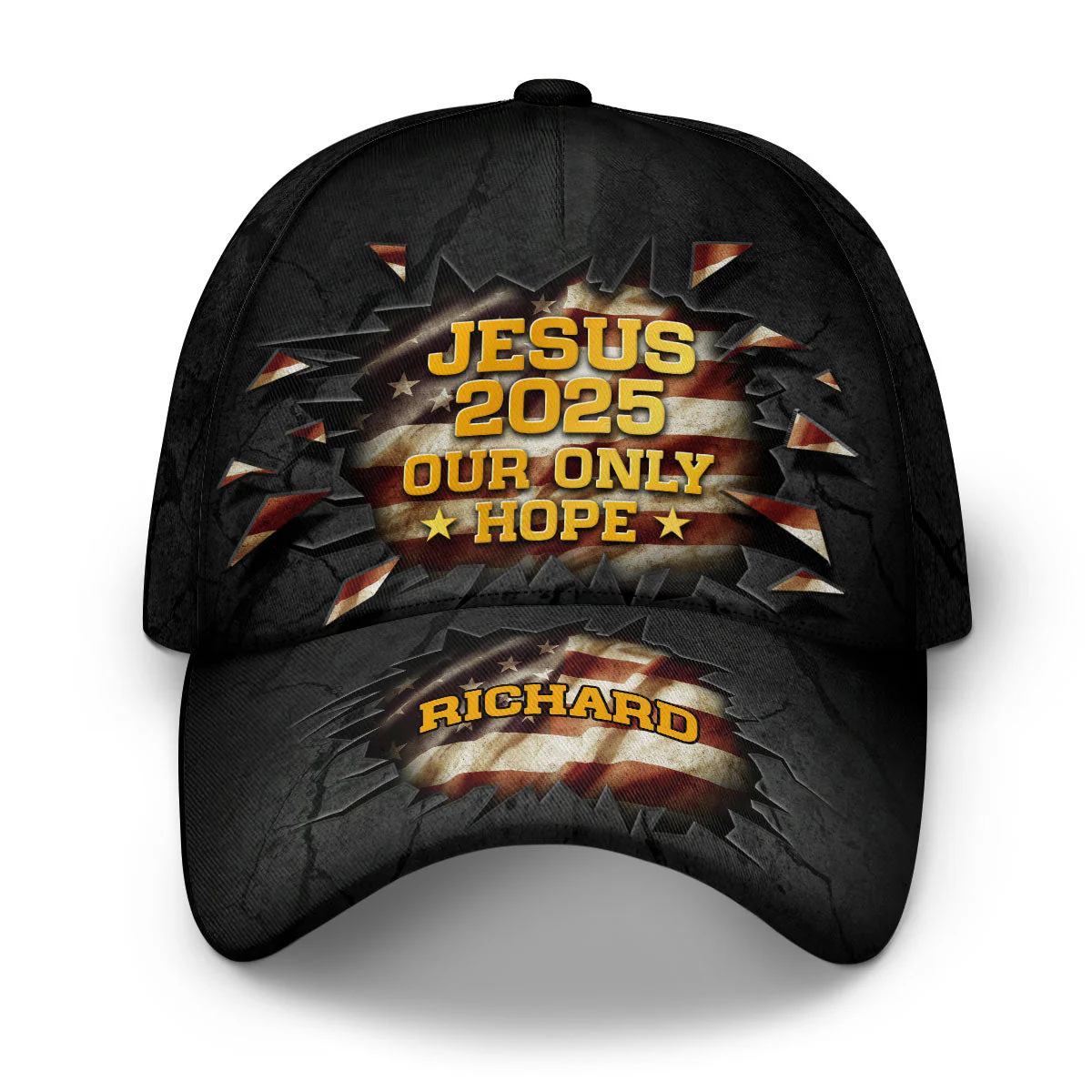 Jesus 2025 Our Only Hope  - Personalized Classic Cap - Gift for Men, Dad, Grandpa, Husband, Father's Day Gift NA94