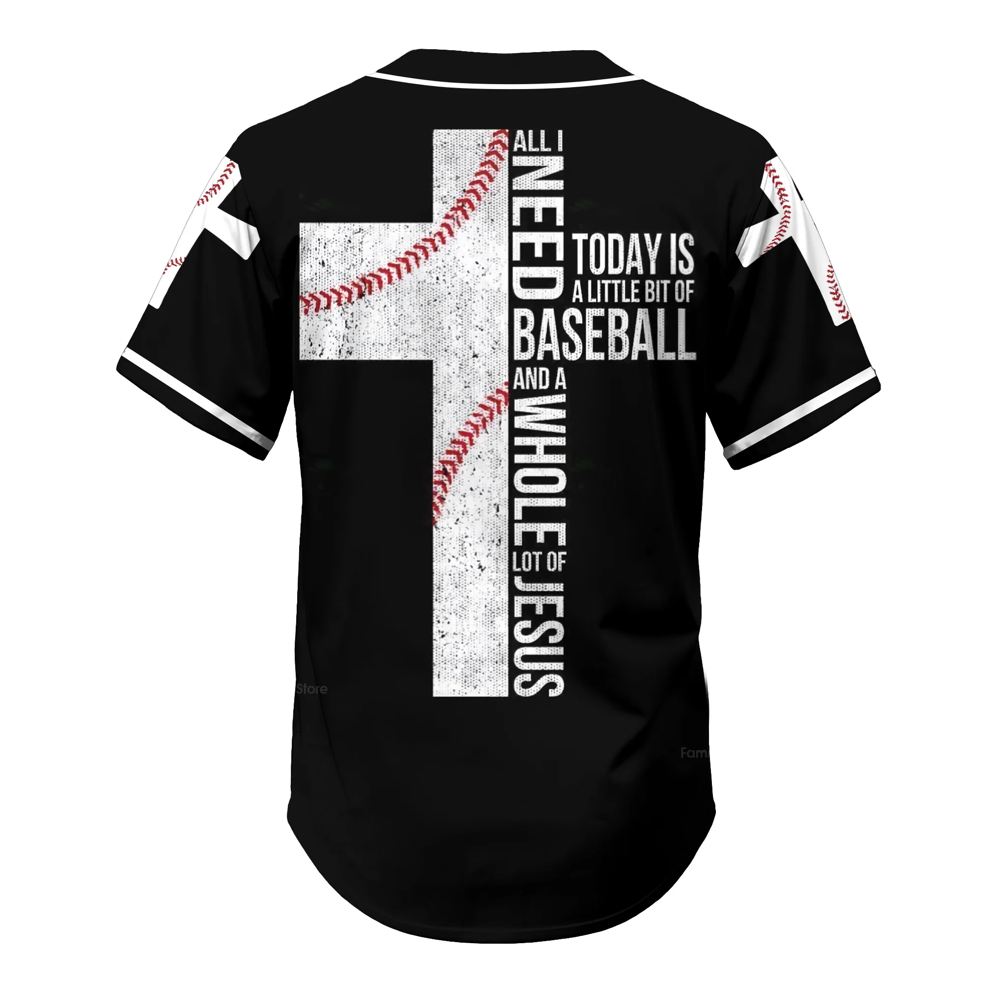 Jesus - All I Need Today Is A Whole Lot Of Jesus Baseball Tee - Image 6