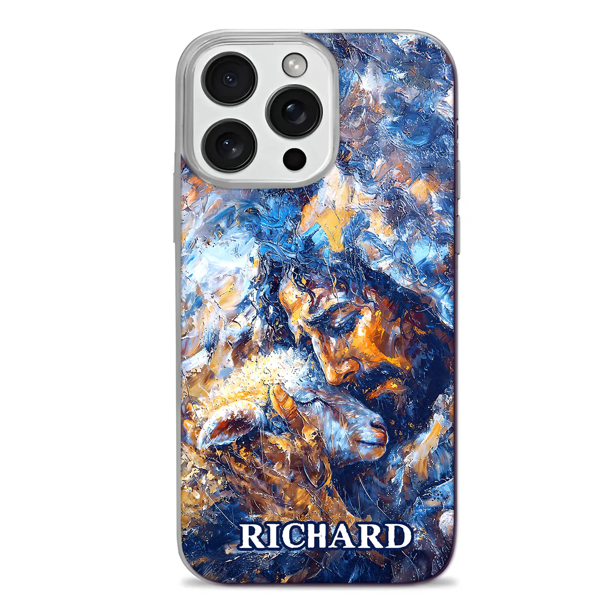 Jesus And Lost Lamb - Personalized Phone Case TD118