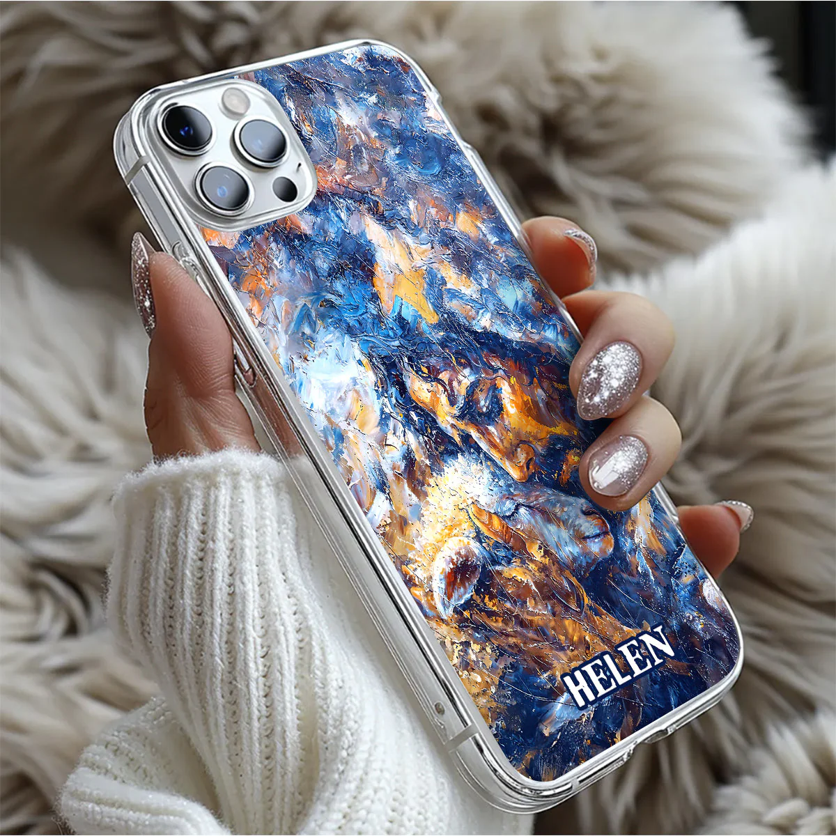 Jesus And Lost Lamb - Personalized Phone Case TD118 - Image 5