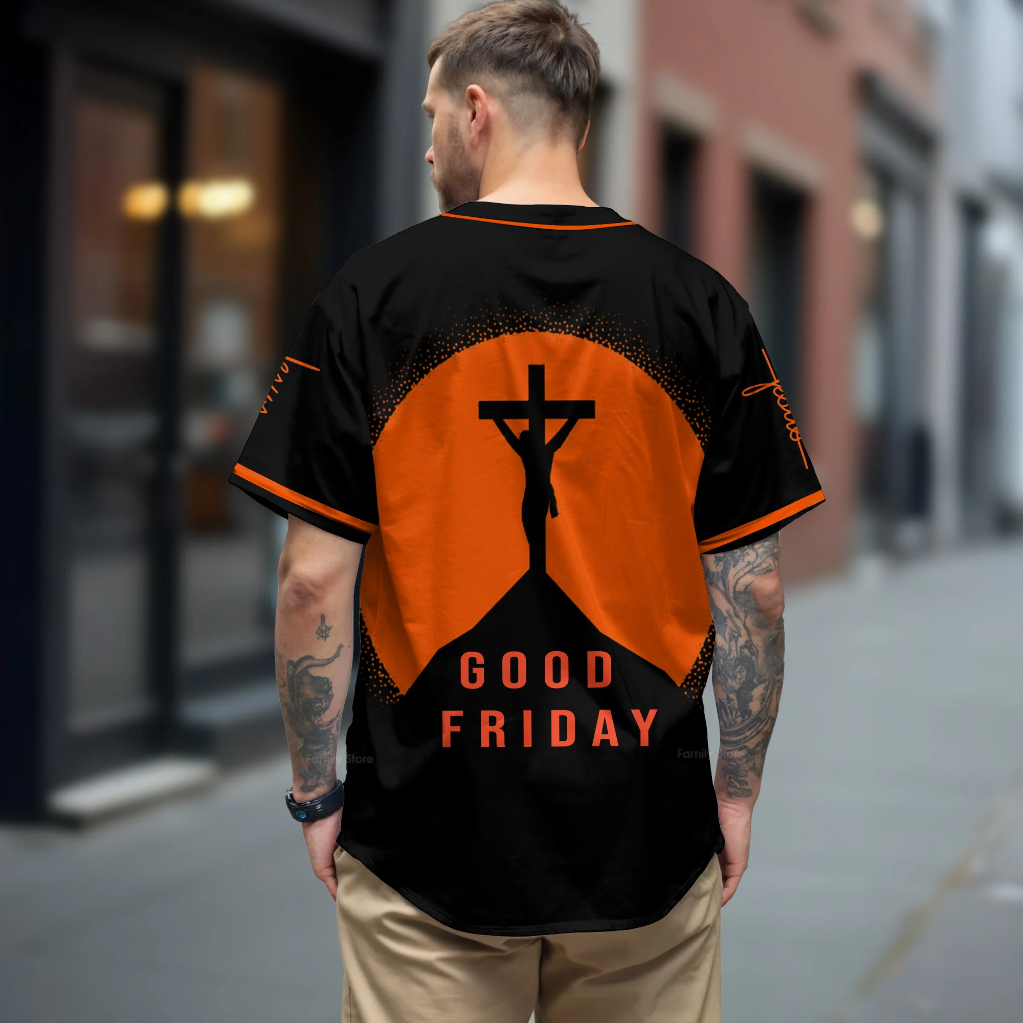 QT204251Td Baseball Tee Jesus Baseball Jersey - Christant Gift For Him 228 - Image 3