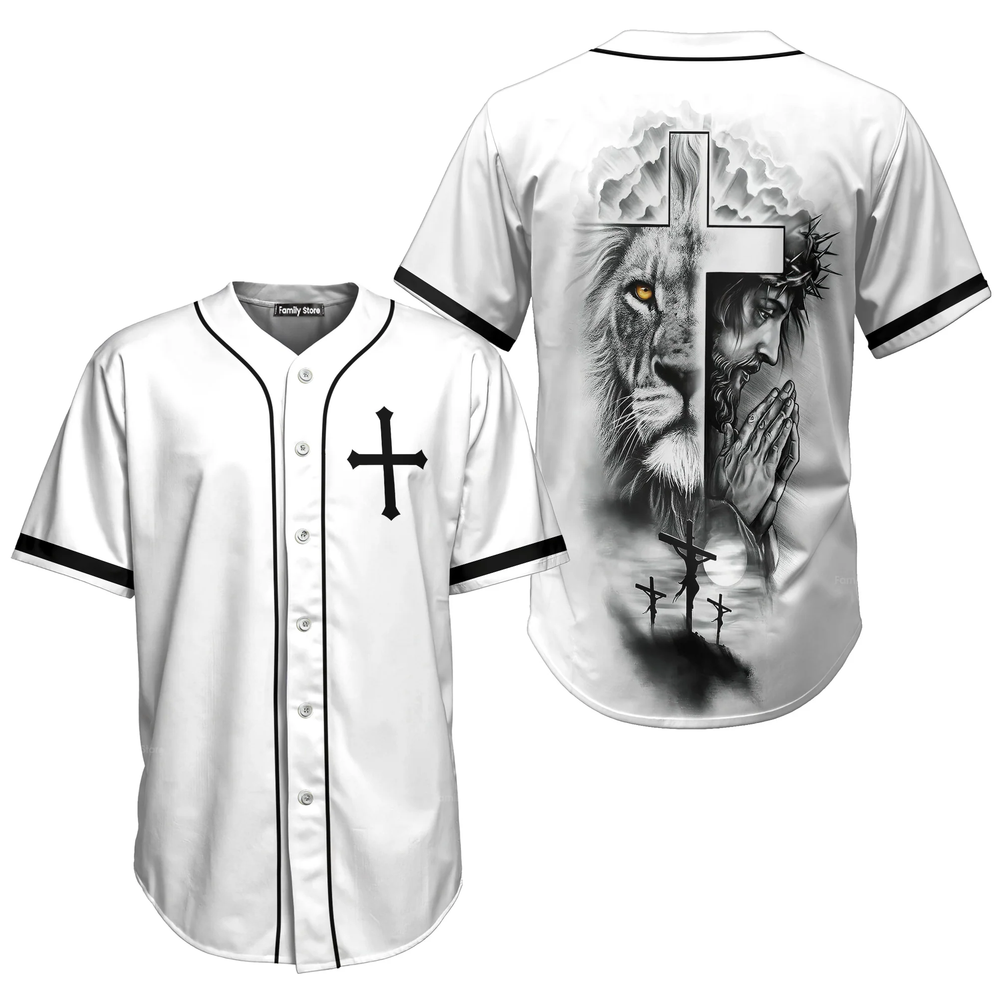 Jesus - Baseball Jersey - Christant Gift For Him for God, Jesus, Christian