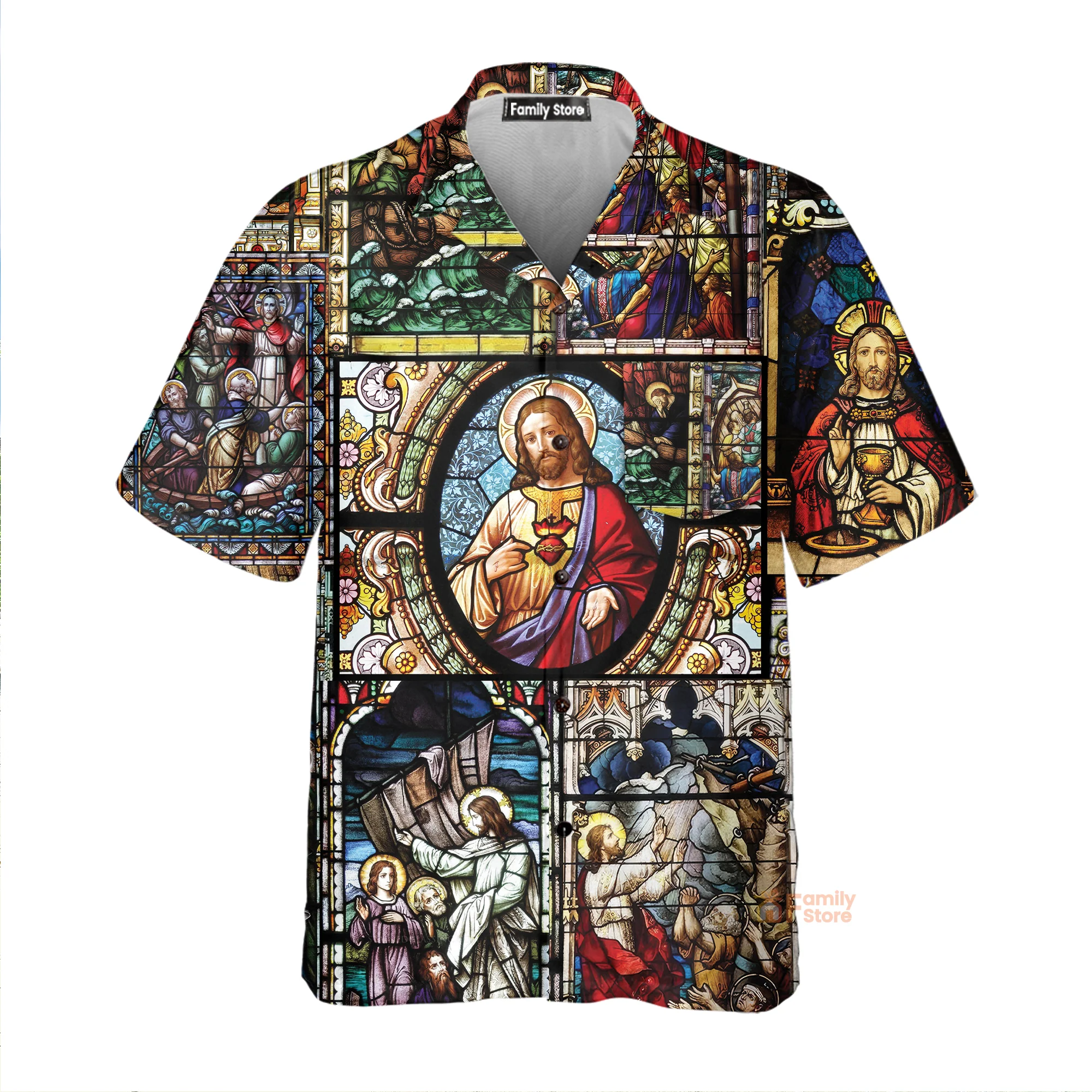 Jesus Calms The Storm Hawaiian Shirts For Men Women - Image 2