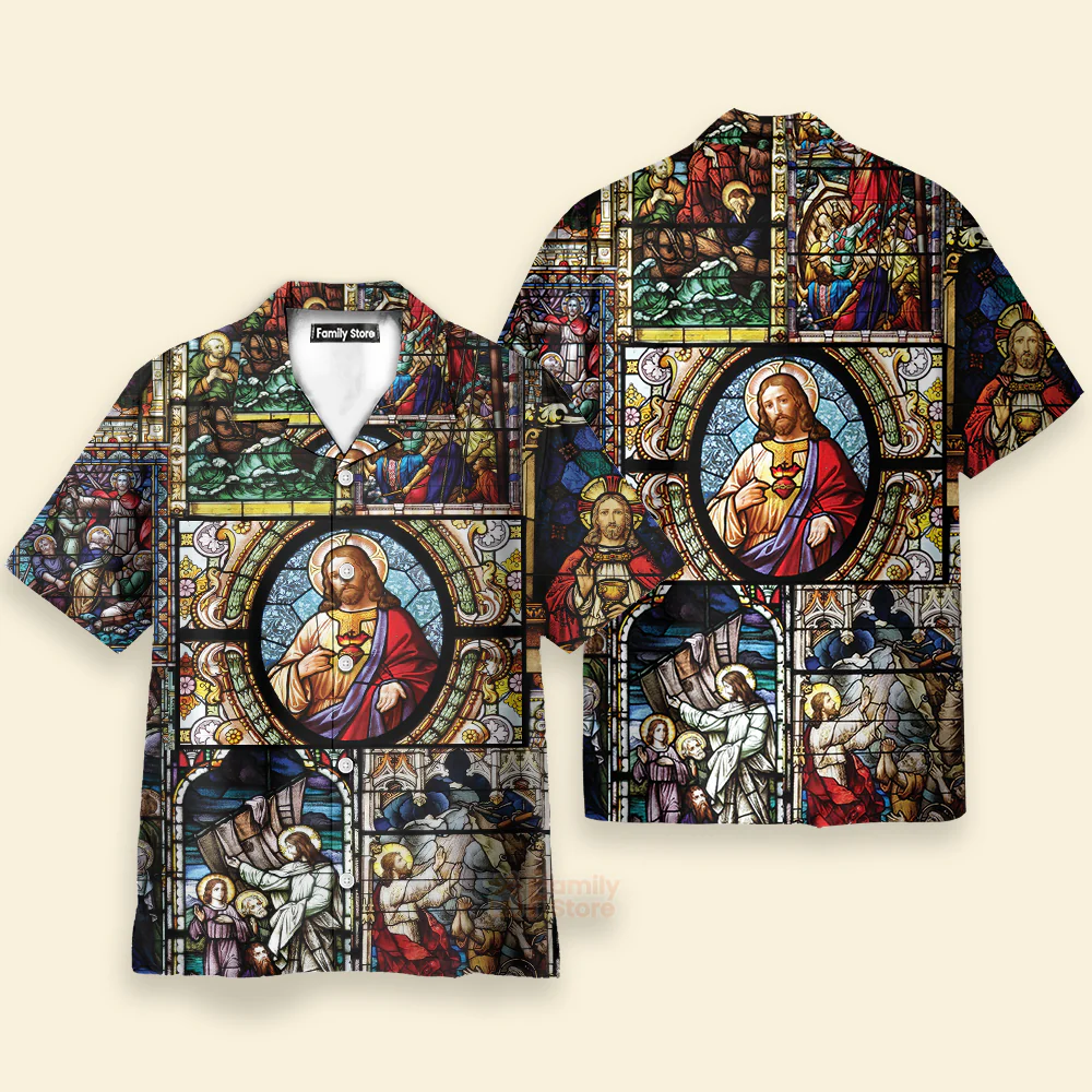 Jesus Calms The Storm Hawaiian Shirts For Men Women - Image 3
