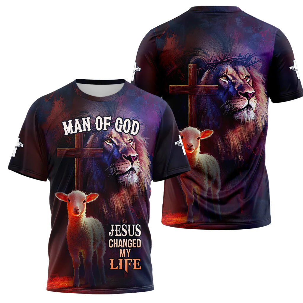 Jesus Changed My Life 3D TShirt - Image 3