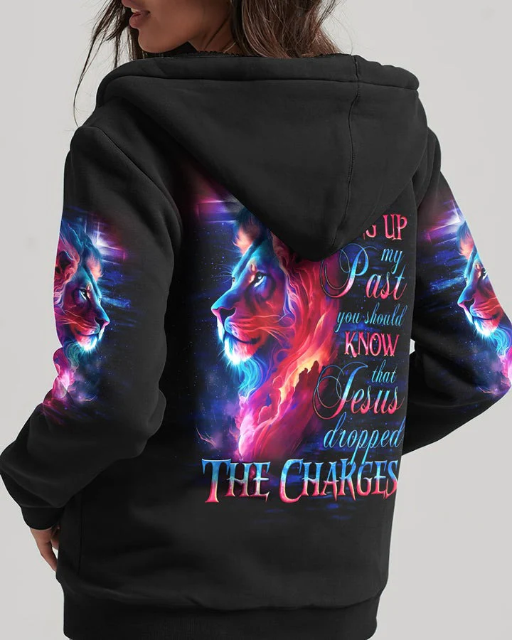Jesus Dropped The Charges Lion - Women's All Over Print Shirt - AT4080504 - Image 10