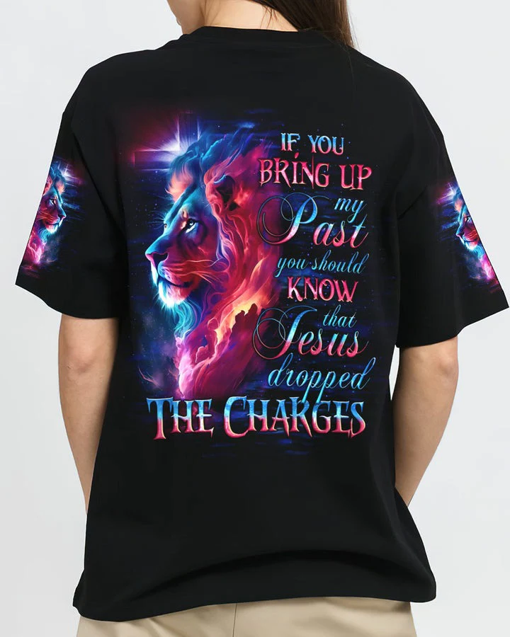 Jesus Dropped The Charges Lion - Women's All Over Print Shirt - AT4080504 - Image 2