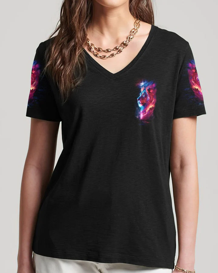 Jesus Dropped The Charges Lion - Women's All Over Print Shirt - AT4080504 - Image 5