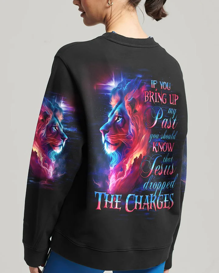 Jesus Dropped The Charges Lion - Women's All Over Print Shirt - AT4080504 - Image 8