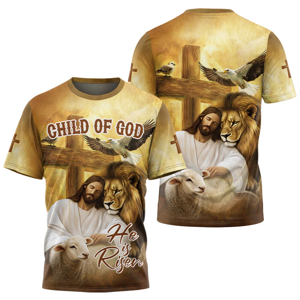 Jesus He Is Risen 3D TShirt - Image 3