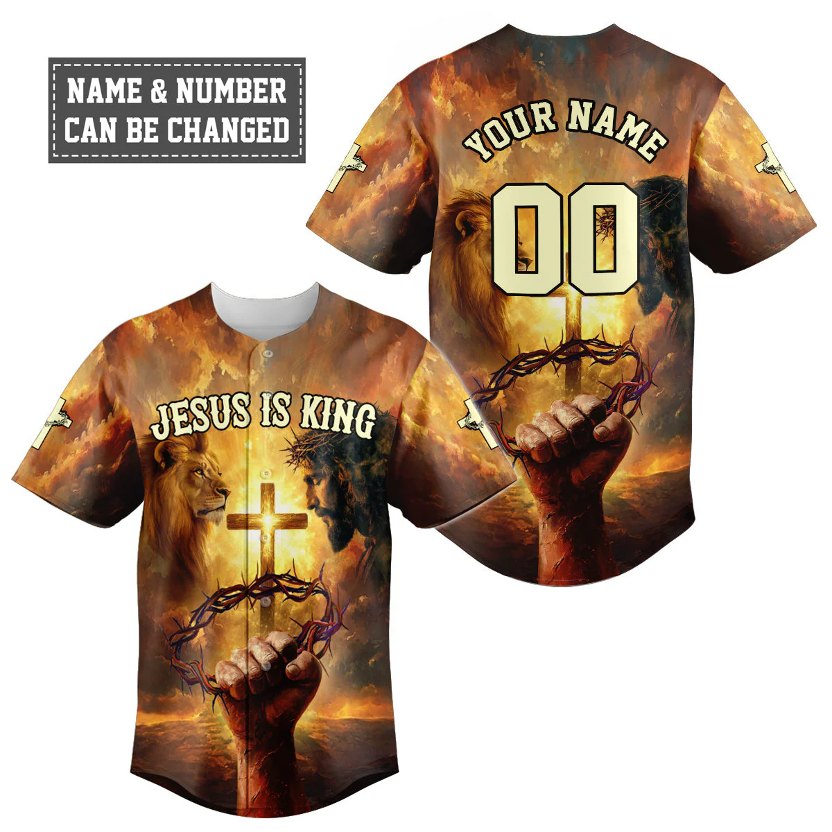 Jesus Is King Baseball Jersey Bundle - Image 2