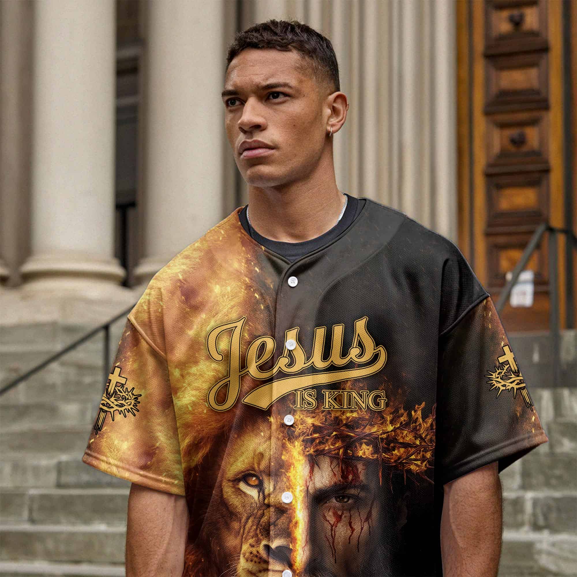 Jesus Is King Lion Baseball Jersey Bundle - Image 8