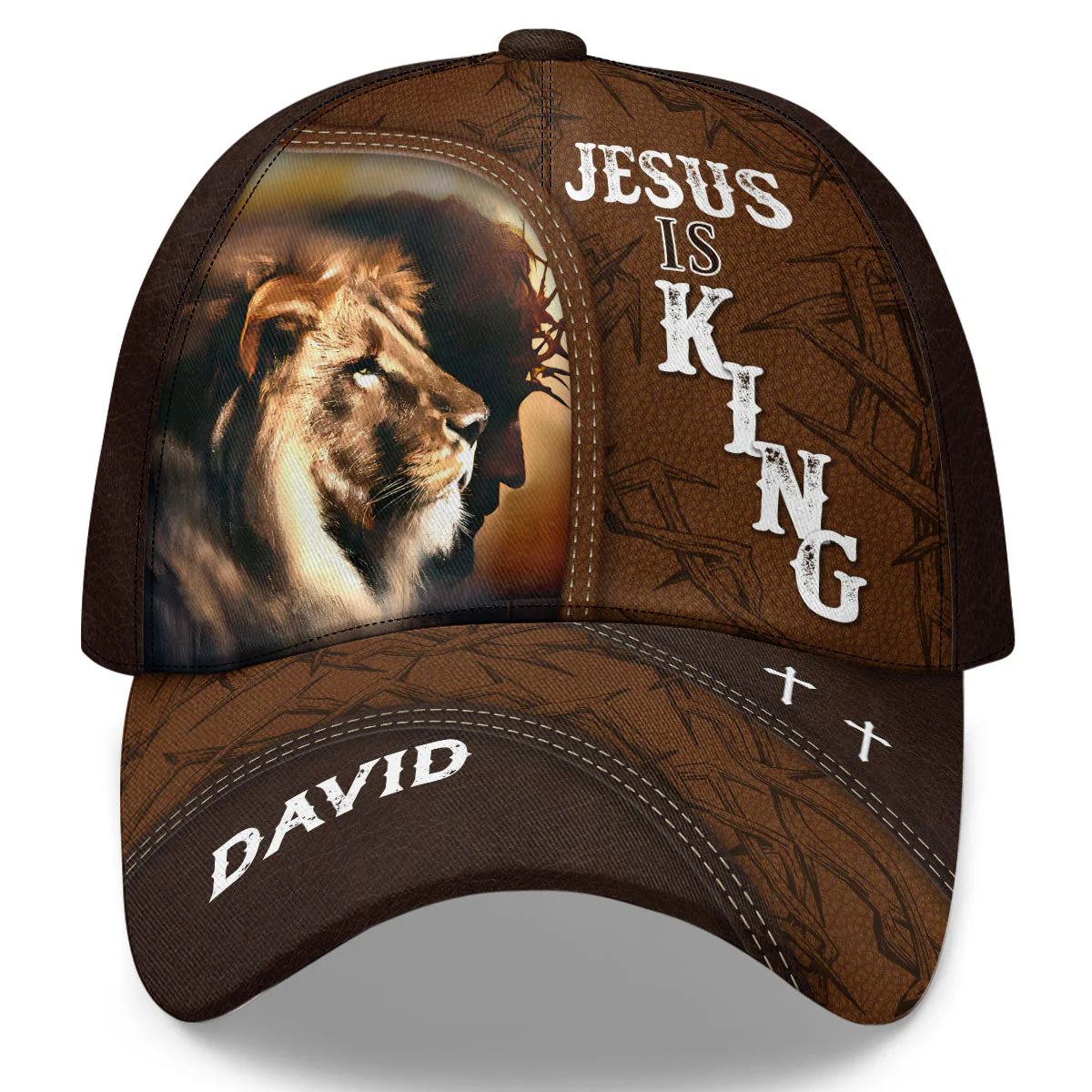 Jesus Is King - Personalized Classic Cap - Christian Gift For Man BA01