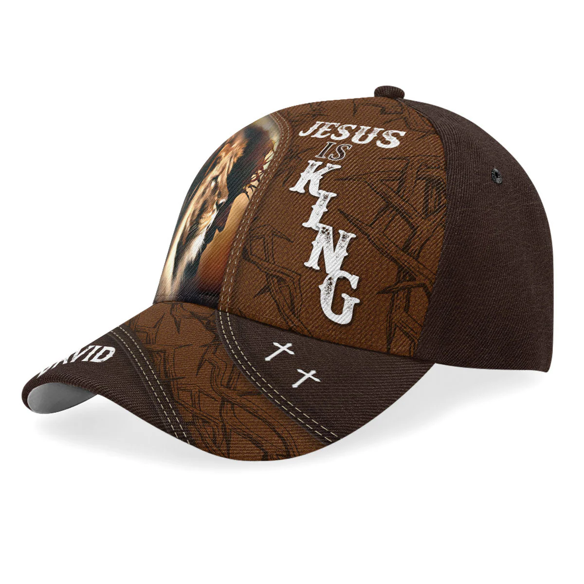 Jesus Is King - Personalized Classic Cap - Christian Gift For Man BA01 - Image 2