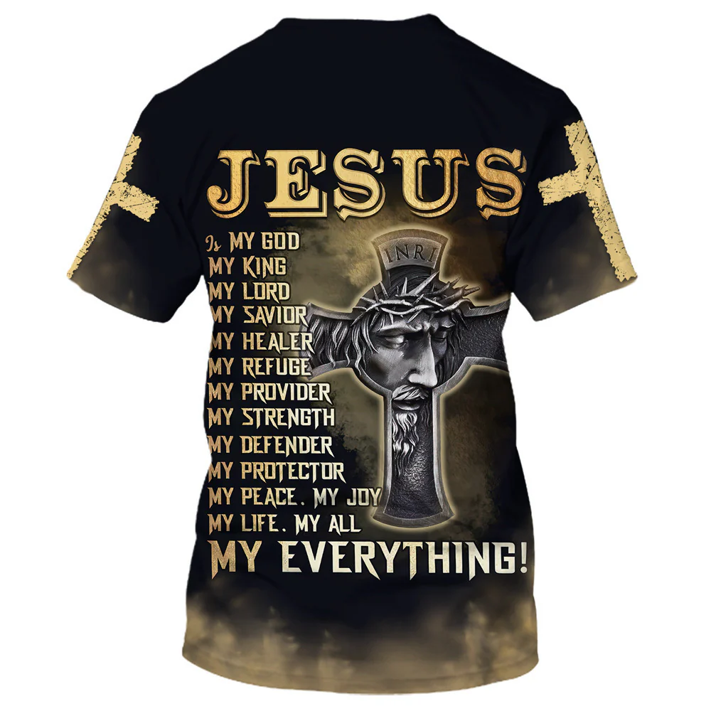Jesus Is My King My Everything INRI T-shirt For Men And Women - Image 2