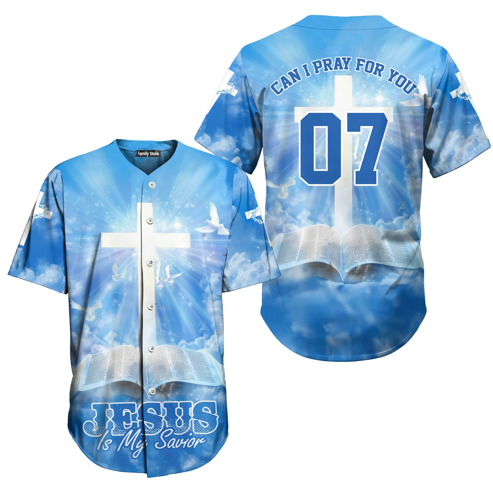 Jesus Is My Savior Baseball Jersey - Christant Gift For Him
