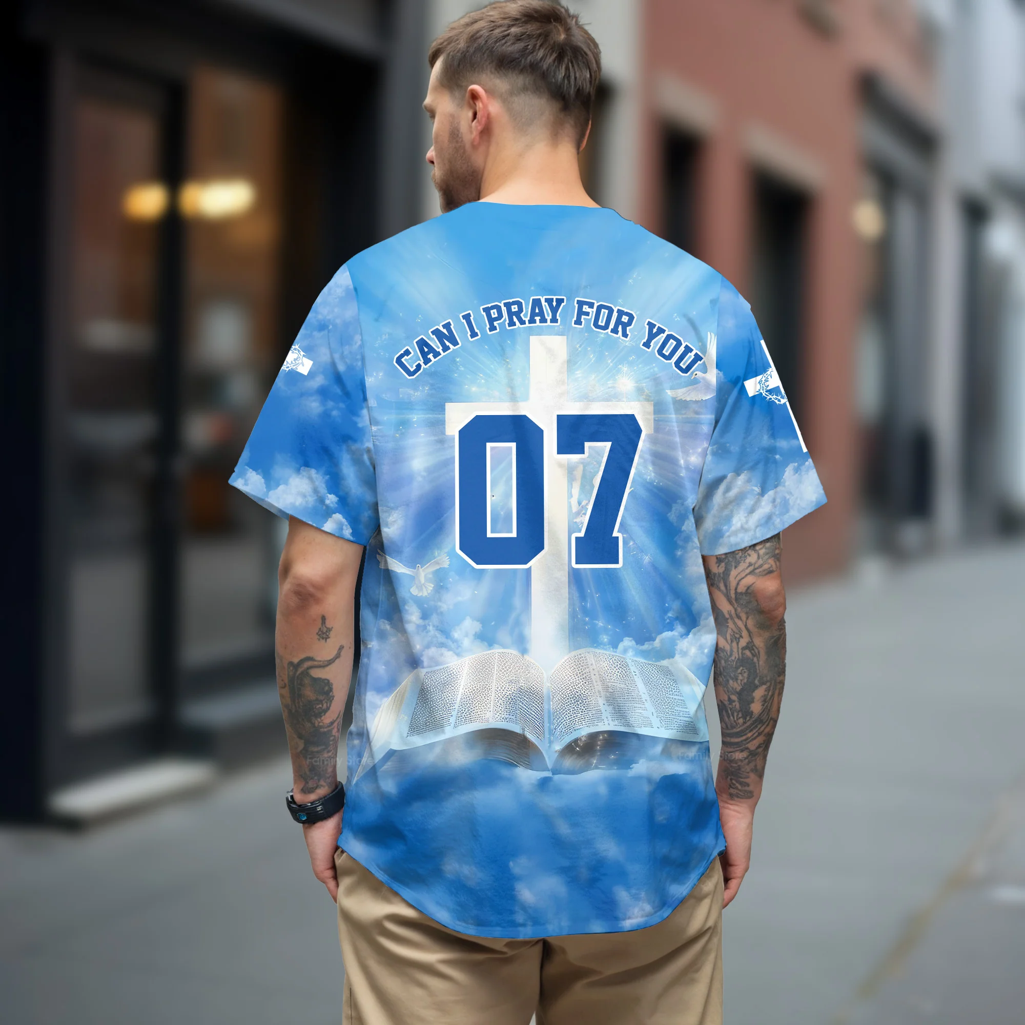 Jesus Is My Savior Baseball Jersey - Christant Gift For Him - Image 3