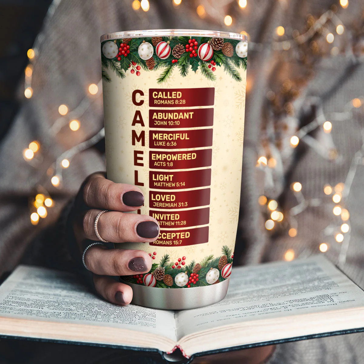 Jesus Is The Reason For The Season - Personalized Stainless Steel Tumbler TD118 - Image 4