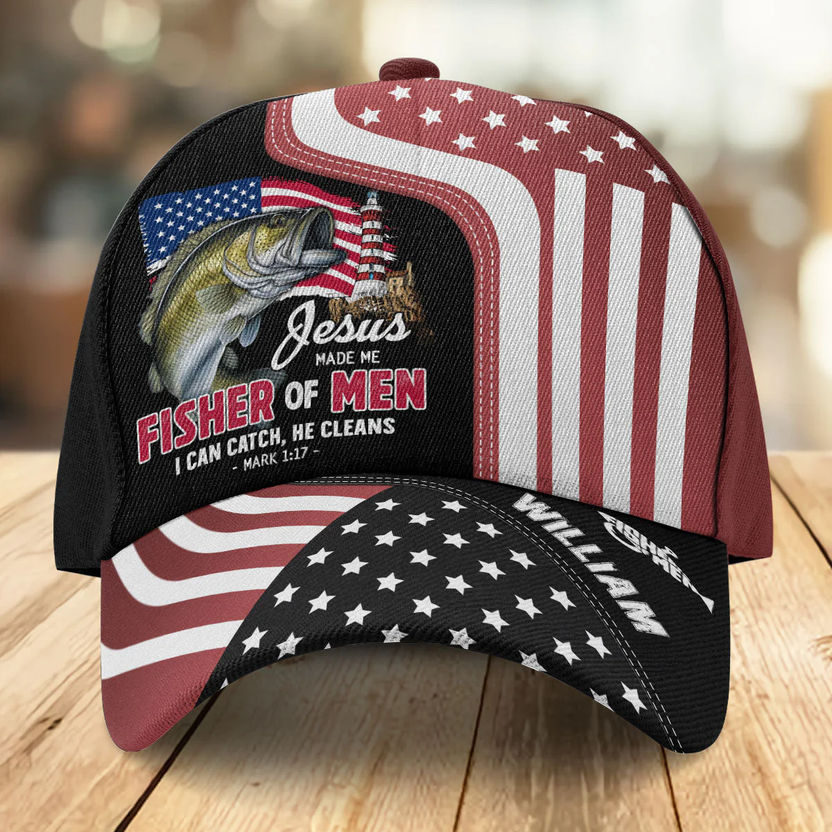 Jesus Made Me A Fisher Of Men -Personalized Classic Cap - Christian Gift For Him  BA01