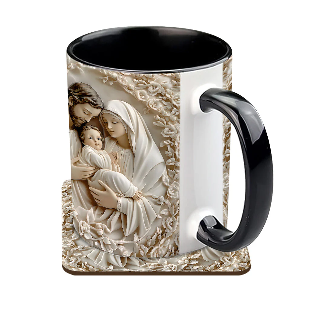 Jesus, Mary & Joseph – Personalized Christian Accent Mug – Gift for Christian BA01 - Image 5