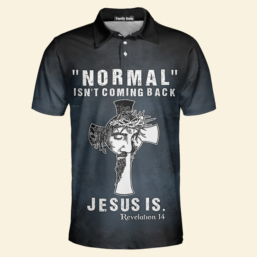 Jesus Normal Isn'T Coming Back Polo For Men - Image 3