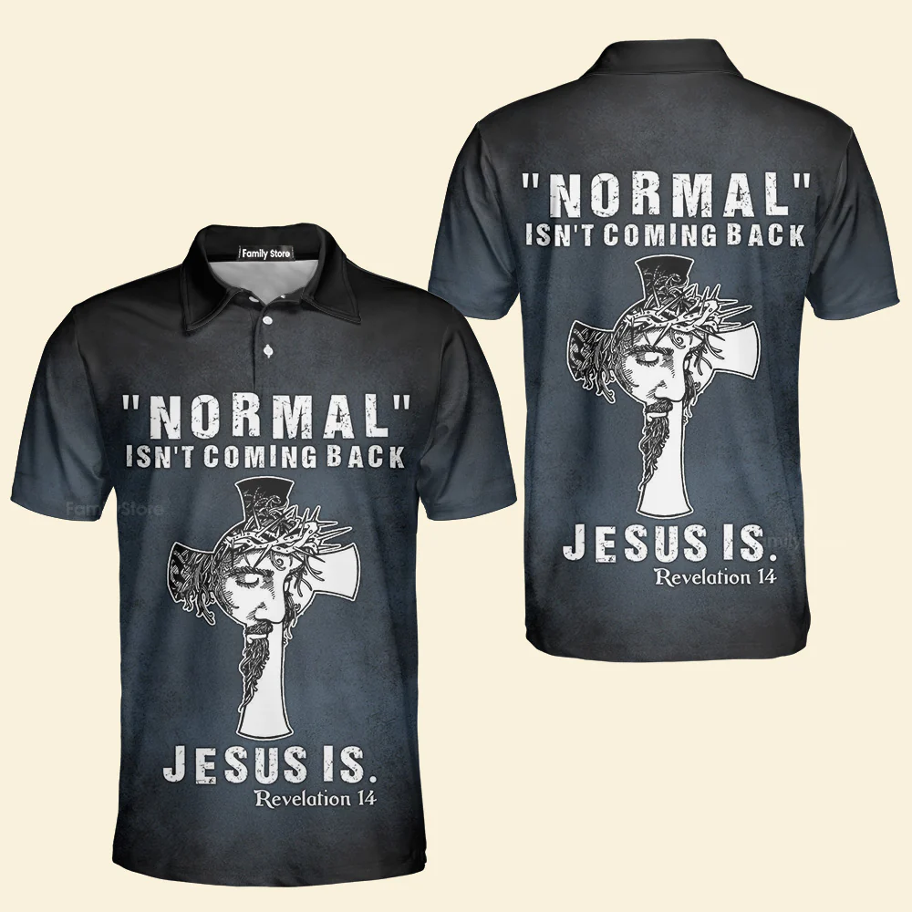 Jesus Normal Isn'T Coming Back Polo For Men - Image 4