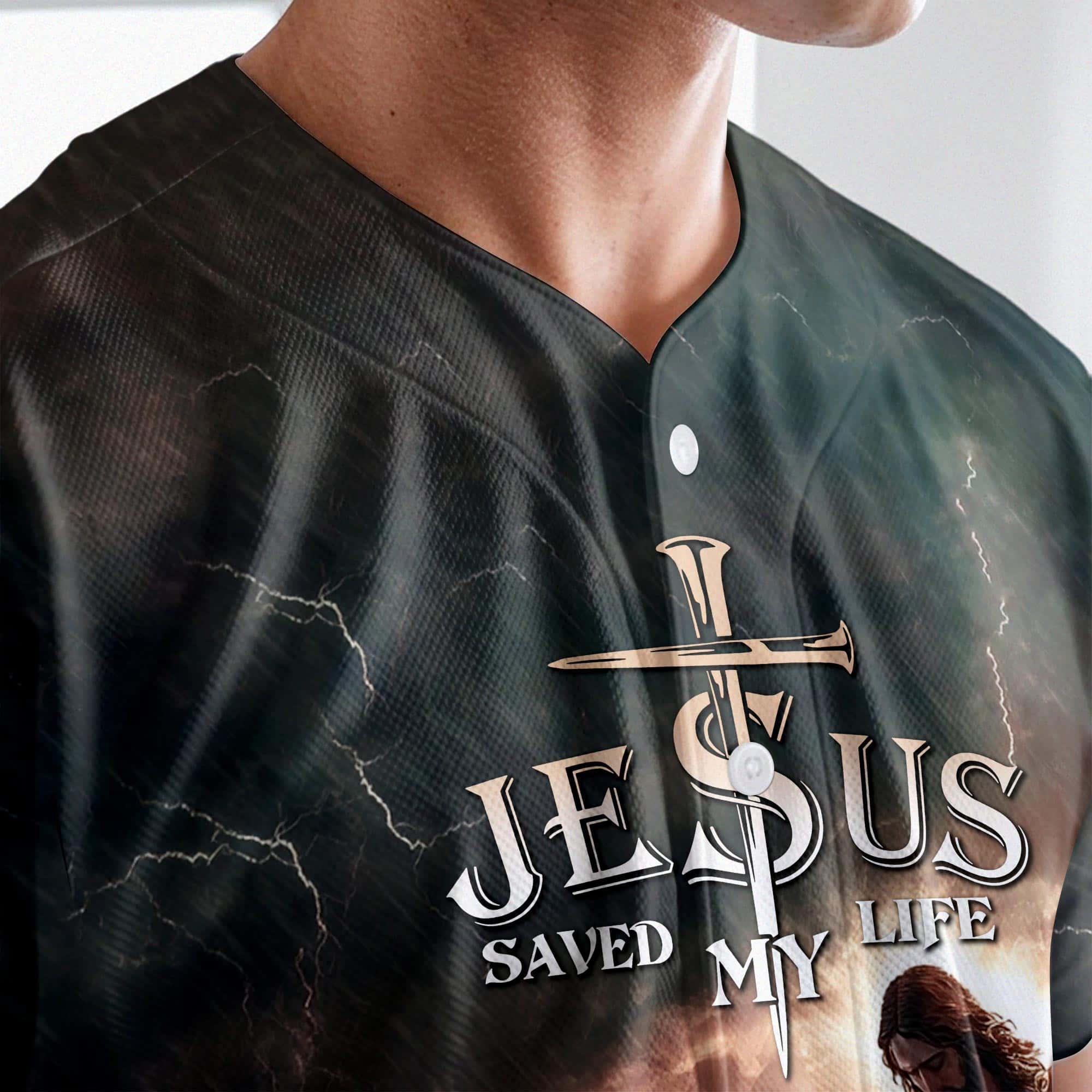 Jesus Save My Life Baseball Jersey Bundle - Image 6
