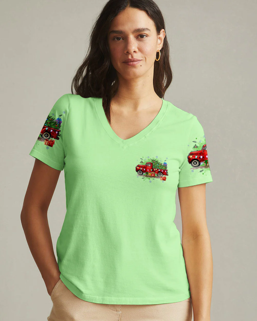 Jesus Take The Wheel Christmas Women's All Over Print Shirt - 2310244 - Image 11