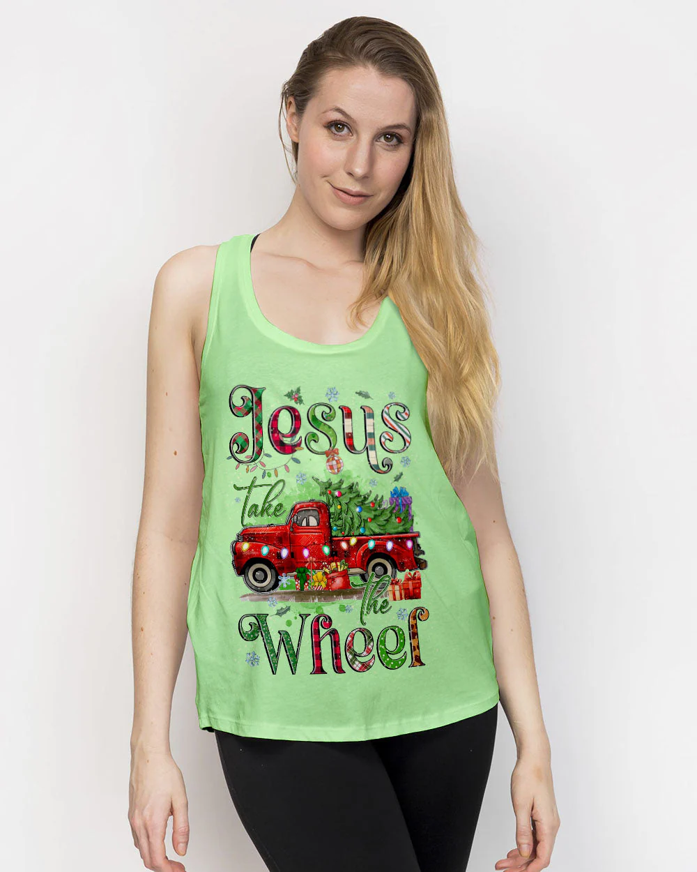 Jesus Take The Wheel Christmas Women's All Over Print Shirt - 2310244 - Image 14